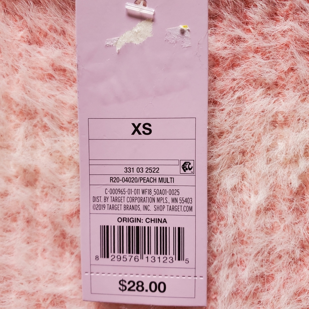 Wild Fable Fuzzy Cropped Sweater XS NWT - Picture 5 of 6